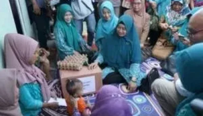 Hj Zulaikhah Wardan Sambangi Balita Gizi Buruk