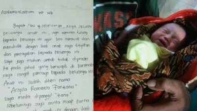Bayi Dibuang Malam-malam di Surabaya, Ada Surat Isi Nama dan Minta Tolong Anaknya Dirawat