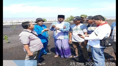 Upaya BAPDAS KEMNHK Baentengin Pulau Bengkalis Dengan Mangrove Mulai Jalan