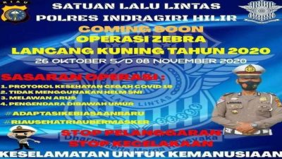 Awas Jangan Sampai Ketilang ! Besok Polres Inhil Akan Gelar Operasi Zebra