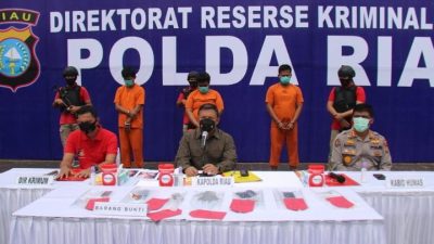 Pengungkapan Pelaku TP Pembakaran Kendaraan di Tambusai Utara, Rokan Hulu
