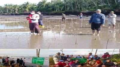 Tim Inspekrorat KemenLHK Pantau Kegiatan Pemulihan Ekonomi Nasional Padat Karya Mandiri Bengkalis