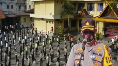Pimpin Apel Pagi Bersama Jajaran, ASN dan Personel Polri, Kapolresta Kembali Ingatkan Netralitas Polri di Pilkada Serentak 2020