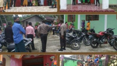 Polsek Lahusa Nisel, Gelar Penerapan Protokol Kesehatan di Rumah Ibadah