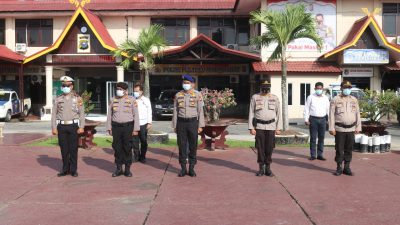 Membantu Pengamanan Pilkada Serentak,60 Anggota Polres Inhil Diberangkatkan Ke Inhu