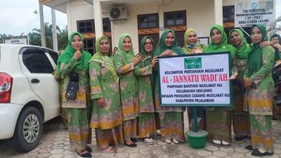 PC Muslimat NU Pelalawan Bagikan Tanaman Buah-buahan Kepada PAC Di Kecamatan Bandar Seikijang