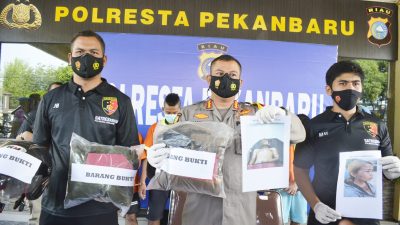 Penyiraman Air Keras Terhadap Sepasang Kekasih di Tangkap Tim Satreskrim Polresta Pekanbaru