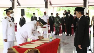 Gubri Beri Amanat Kepada Tiga Kepala Daerah Baru di Lantik, Tentang Permasalahan Karhutl