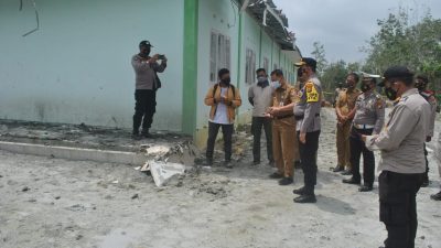 Kapolresta Tinjau Lokasi Semburan Gas di Pondok Pesantren Al-Ikhsan
