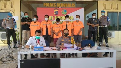 Polres Bengkalis Lakukan Penangkapan Tindak Pidana Narkotika Jenis Shabu di Simpang Bangko