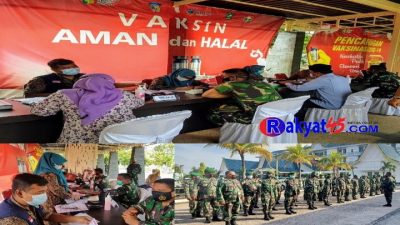 Prajurit TNI Bengkalis dan Honorer Ikut Vaksinasi Sinovac Tahap 1 di RSUD