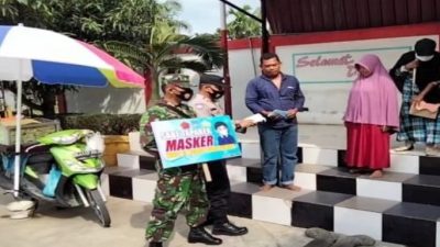 Kodim 0104/Atim Sosialisasi Prokes Berupaya Cegah Penyebaran Covid-19
