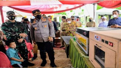 Tinjau Gampong Tangguh di Meurandeh Aceh, Kapolres Langsa Cek Lahan Ketahanan Pangan