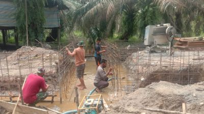 Gesa tercapai nya target Satgas TMMD Ke-110 Kodim 0313 /KPR Rangkai Besi Box Culvert