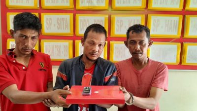 3 Orang Tukang Becak Diciduk Saat Transaksi Sabu