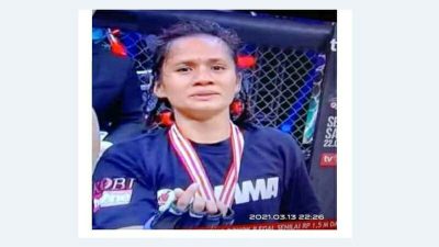 Selamat! Mantili Gea Menang, Atlet Pro MMA Asal Nias Ini pun Dikontrak 3 Tahun One Pride 