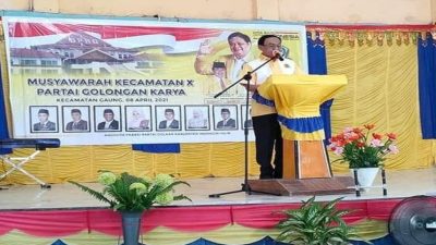 Muscam Perdana Golkar Inhil Berjalan Sukses, Yulianto Terpilih Aklamasi Sebagai Ketua PK Gaung.