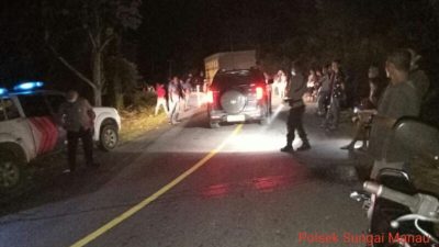 Kecelakaan Tunggal Truk Terjadi di Lintas Bangko Sungai Manau