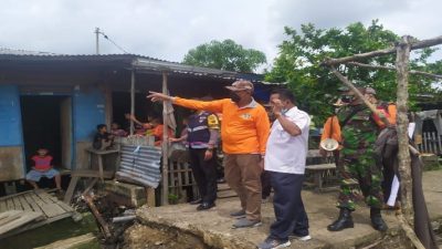 Pramuka Kwarcab Inhil Kirim Bantuan Sembako Kepada Korban Tanah Longsor Di Desa Tanjung Baru