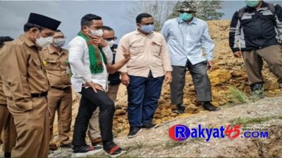 Bupati Pelalawan Tinjau Jalan Rusak Di Kecamatan Bunut