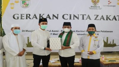 Bupati H.Zukri Harapkan Gerakan Cinta Zakat Sampai Kedesa di Kabupaten Pelalawan