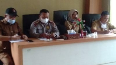Camat Bunut Gelar Rakor Penanggulangan Penyebaran Covid-19