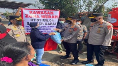 Irwasda dan Dir Binmas PMJ Kunjungi Lokasi Zona Merah Covid-19 di Jakarta Utara