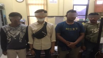 4 Orang Lakukan Kejahatan di Pasar Baru Panam, Akhirnya Diringkus Tim Opsnal Satreskrim Polresta Pekanbaru