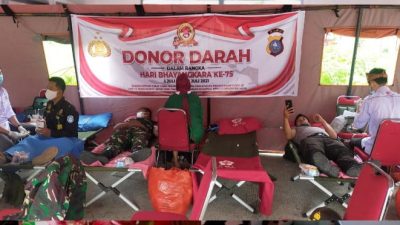 Sambut HUT Bhayangkara Ke-75, Polres Inhil Gelar Kegiatan Bakti Sosial Kepanti Asuhan