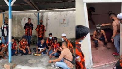 Penderita Gangguan Jiwa Senang di Perhatikan Pemuda Pancasila dan DPC AJOI Bengkalis