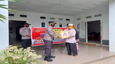 HUT Bhayangkara ke 75, Kapolres Bengkalis Berikan Bantuan dan Silahturrahim Purnawirawan Polri