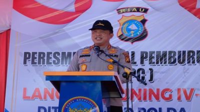 Kapolda Resmikan Kapal Pemburu Cepat (KPC) Lancang Kuning IV-2006 Dit Polair Polda Riau