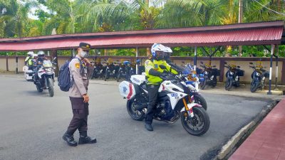 Kapolda Riau Konvoi Gunakan Moge Kunker ke Inhil