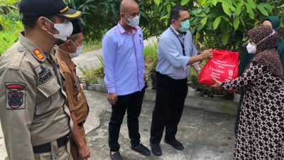 Polres Inhil dan Bank Riau Saluran Sembako 