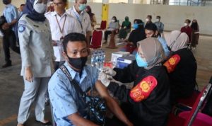 Jasa Raharja DKI Jakarta Gelar Vaksinasi tahap kedua di Blue Bird