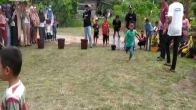 Meriahkan HUT RI ke 76, Dusun Parit Tukang Desa Simpang Ayam Gelar Permainan Rakyat dengan Ikuti Prokes