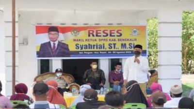 Wakil Ketua DPRD Bengkalis, Syahrial, ST, MSi Selesaikan Reses 8 Titik Berbeda di Rupat