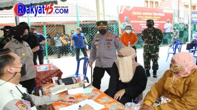 Target 2 Juta Per Hari Tercapai, Kapolri Terima Kasih Relawan dan Elemen Masyarakat