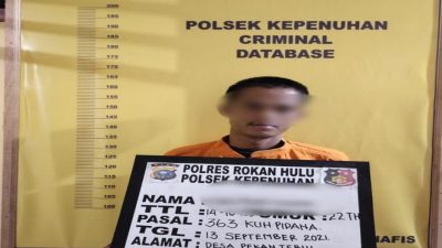 Polsek Kepenuhan Tangkap Diduga Pelaku Curat