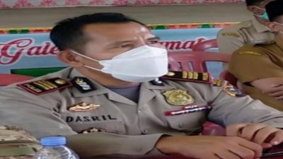 Kapolsek Kepenuhan AKP Dasril Monitoring Percepatan Vaksinasi