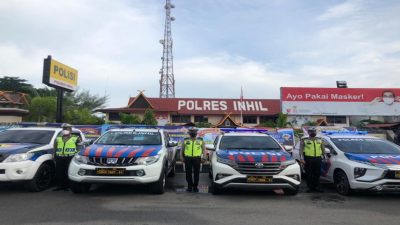 Operasi Patuh Lancang Kuning di Tembilahan Dimulai, Polres Inhil Gelar Apel Pasukan