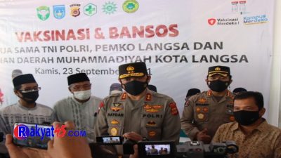 Kapolda Aceh Imbau Warga Sukseskan Vaksinasi Langsa