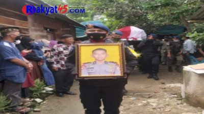Gugur di Papua, Anggota Brimob Dimakamkan di Taman Makam Pahlawan Aceh Tamiang