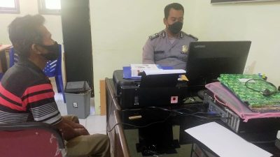 Sepeda motor Beat Raip bermodus pinjam beli obat di Rambah Hilir