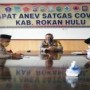 Ket : Rapat Anev Satgas Covid-19 Kabupaten Rokan Hulu (foto:Humas)