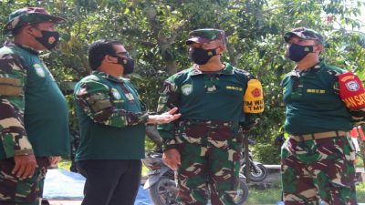 Tim Wasev Mabes TNI-AD Tinjau Lokasi TMMD ke-112 Kodim 0104/Atim