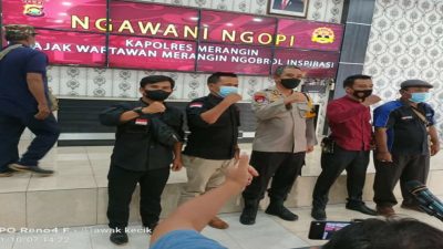 Kapolres Merangin Ajak Wartawan Ngopi dan Ngobrol Inspirasi di Ruang Wira Setya Polres