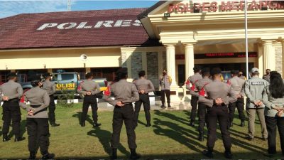 Kapolres Merangin Pimpin Langsung Pelepasan Tim Vaksinator Polres Merangin