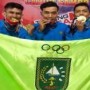 Ket : 3 Atlet Persambi Kota Pekanbaru pulang ke Bumi Lancang Kuning dipastikan membawa 4 medali Emas dan 1 Perak (Foto/Istimewa)