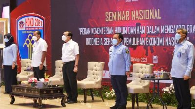 KemkumHam Dukung Akselerasi Indonesia Sehat dan Pemulihan Ekonomi Nasional